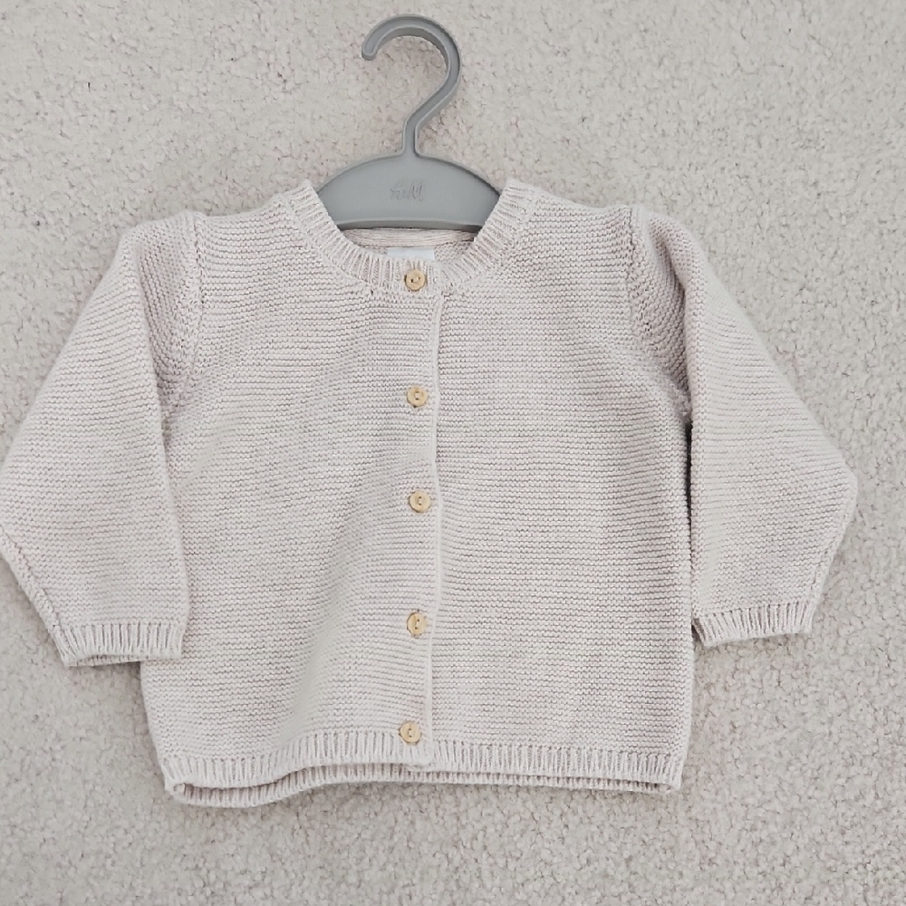 H&M Beige Knit Baby Sweater